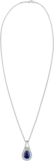 Collana Madre E Figlio In Argento 925 Con Cristallo Swarovski – Lunghezza 45 Cm