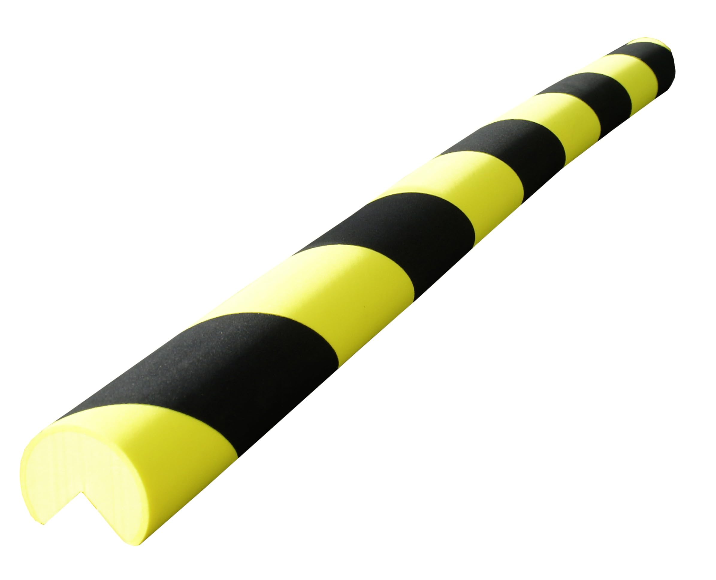 Protection d'angle en mousse 40mm - noir/jaune