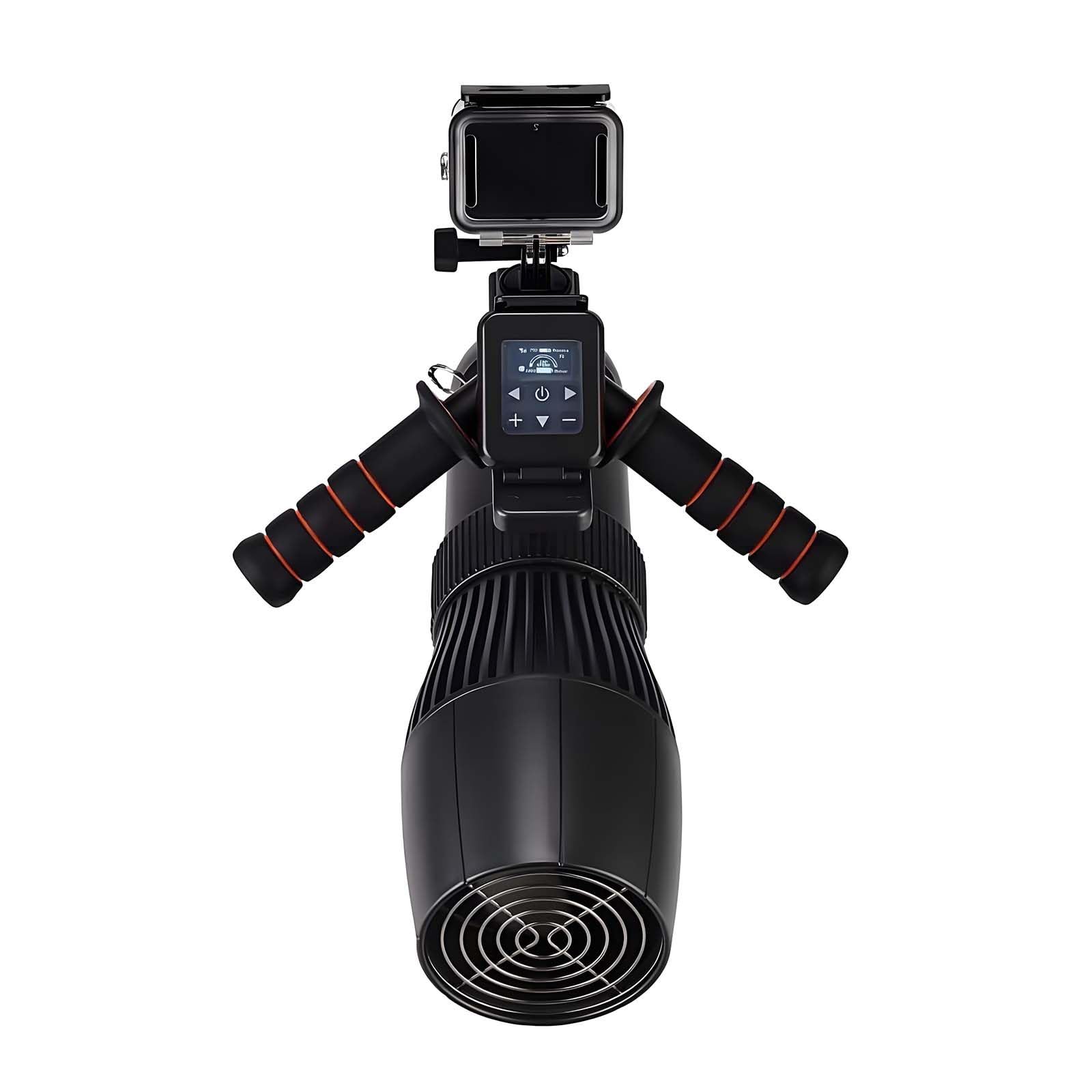 QFGain 500W Underwater Scooter, Electric Sea Scooter for Diving with 10 Speeds (3–8 km/h), Powerful Water Propeller for Snorkeling