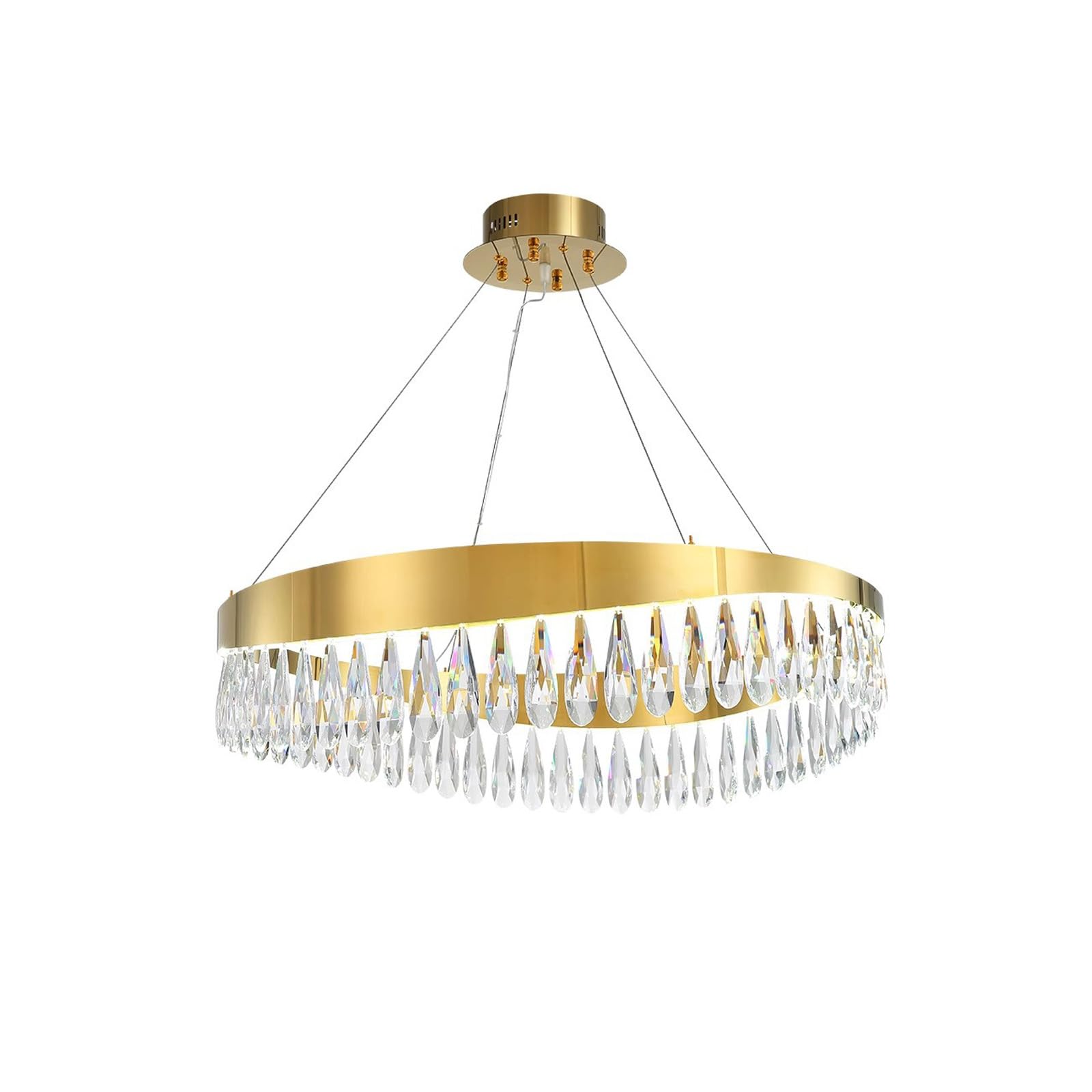 Lustres modernes en cristal pour salon et luminaire suspendu îlot de cuisine