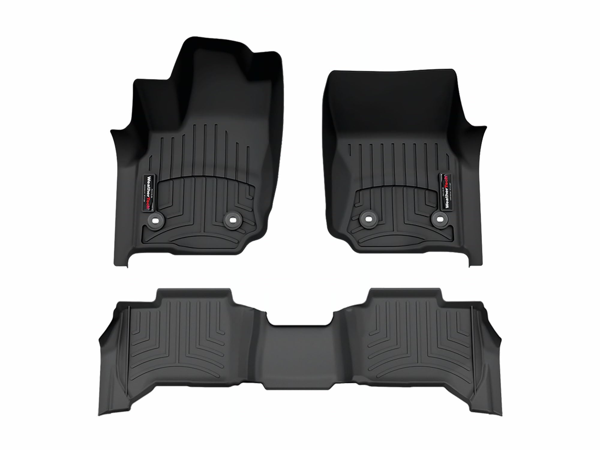 WeatherTech Custom Fit FloorLiners for Toyota 4Runner 4Runner 1st 2nd Row 441919-1-2 Black