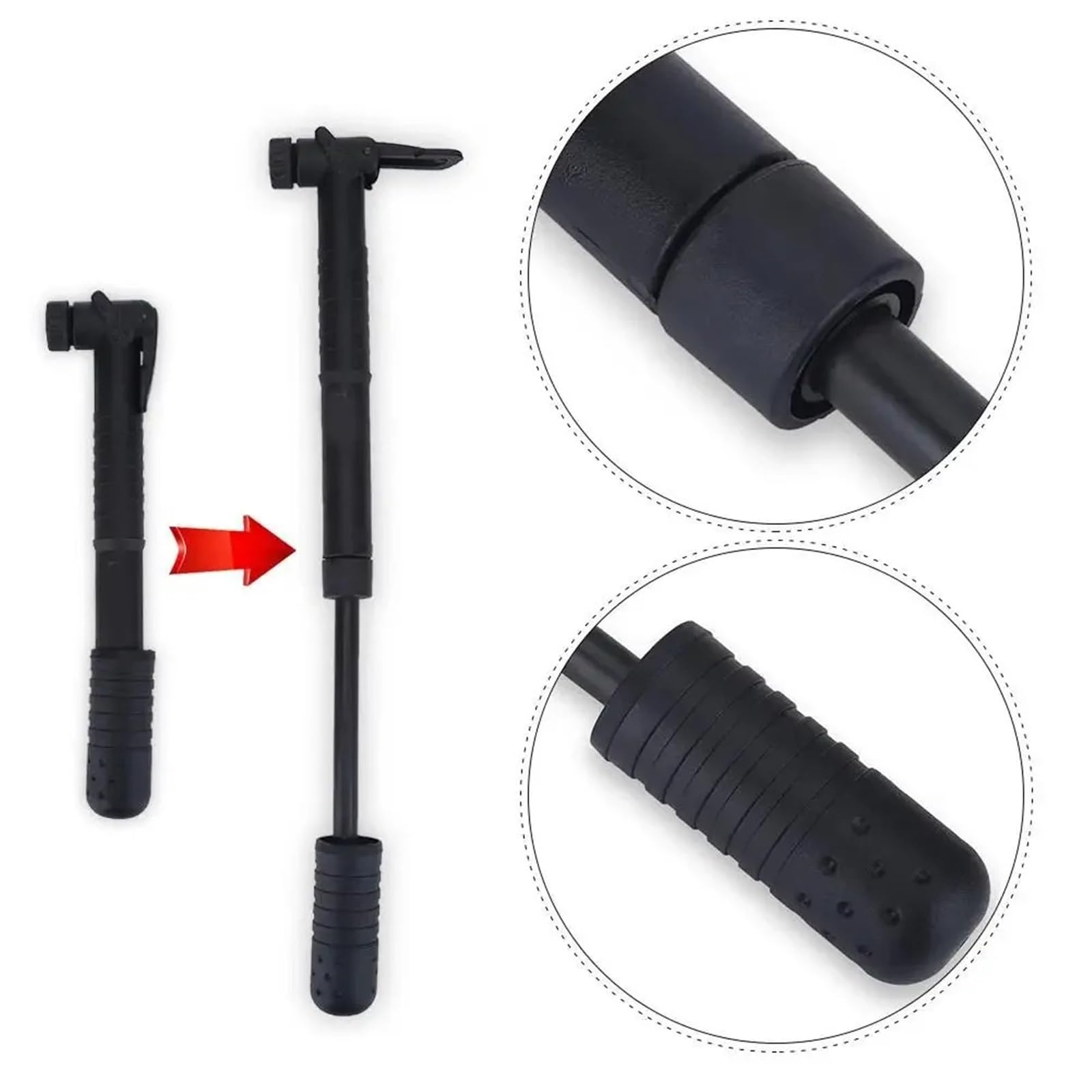 Mini Bomba portátil for Bicicleta, Inflador de neumáticos Ligero for válvulas de Bicicletas de montaña, Accesorios Esenciales for Bicicleta para Bicicletas, Bicicletas de montaña