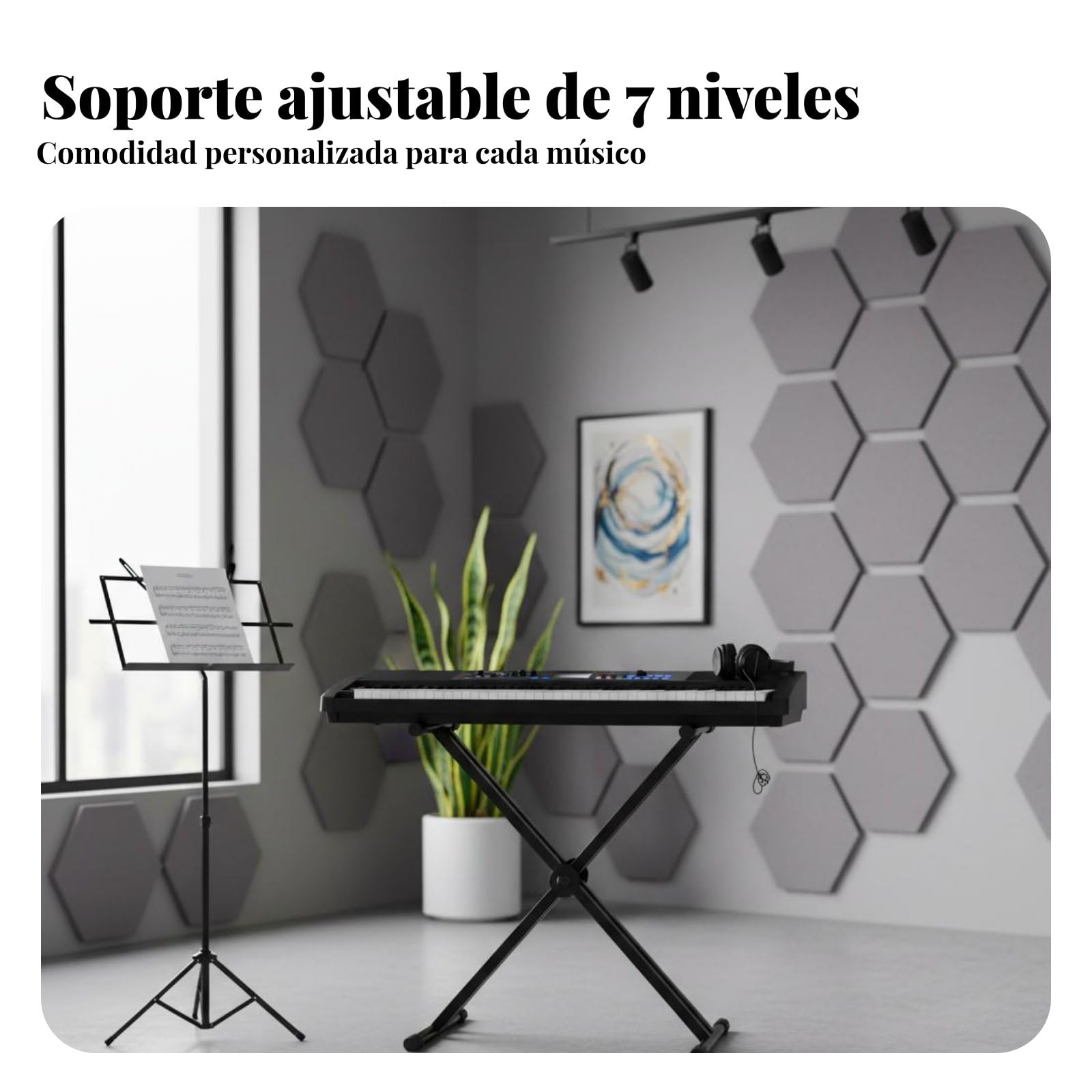 Keyboard Ständer Tastaturständer Klavierständer Keyboardhalter X Form Tragfähig Zusammenklappbar Schnell Aufgebaut Universell für Elektronisches Keyboard Proben Schule, X-Ständer