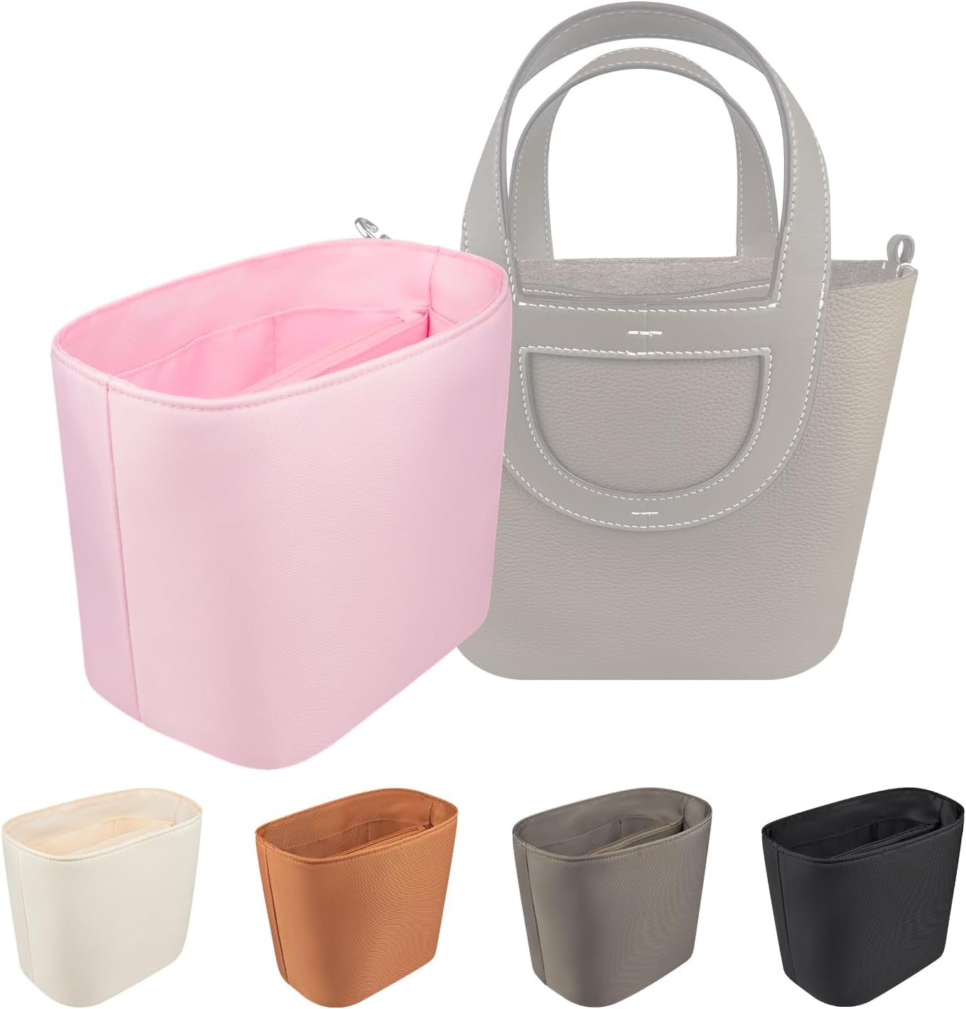 Organizer Insert for In The Loop 18/23, Nylon Inner Bag Organiser(Size: In The Loop 23, Color: Black)