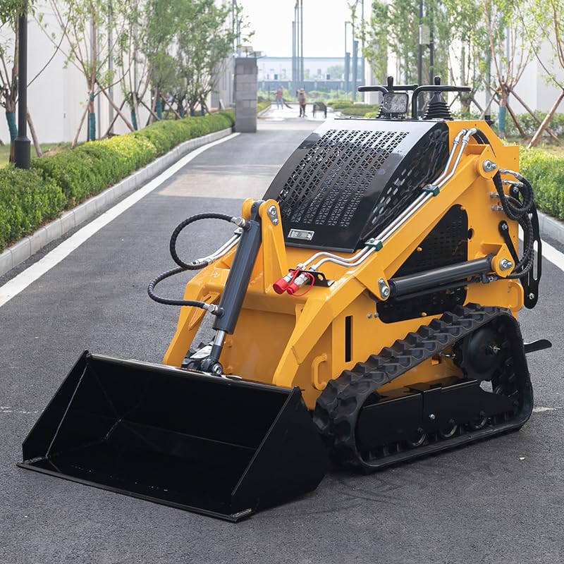 Minicargadora, compacta y multifuncional, cargadora de ruedas y orugas para construcción, agricultura, paisajismo y manejo de materiales
