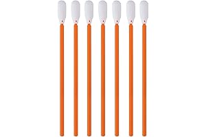 Wellgler's 6.42'' Gun Cleaning Swabs, Long swabs, Microfiber foam swabs(200pcs)