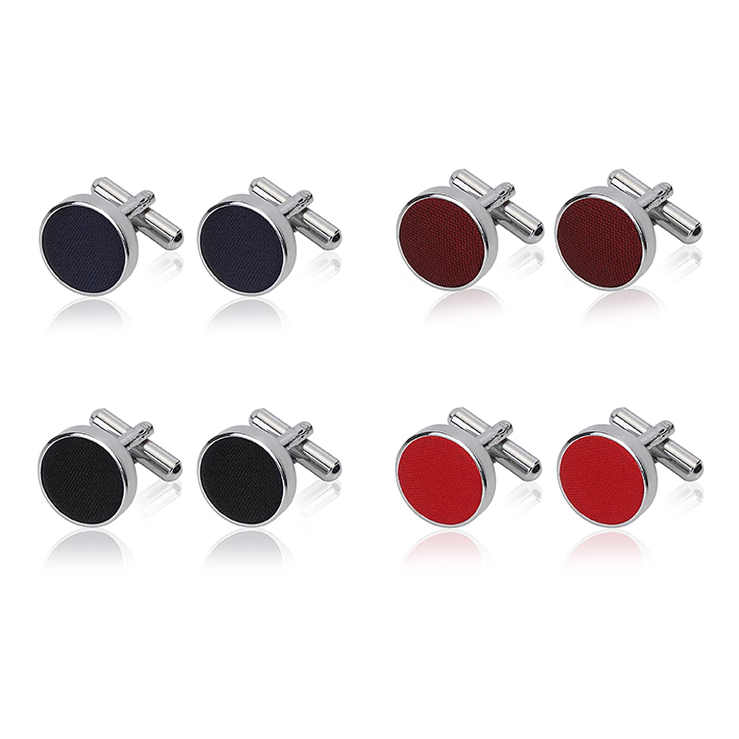 Men Shirt Cufflinks (set of 4) with Cufflink Gift Box and Gift Bag,multicolor(FC4-101) (B09DW8K3NQ) Amazon Price History, Amazon Price Tracker