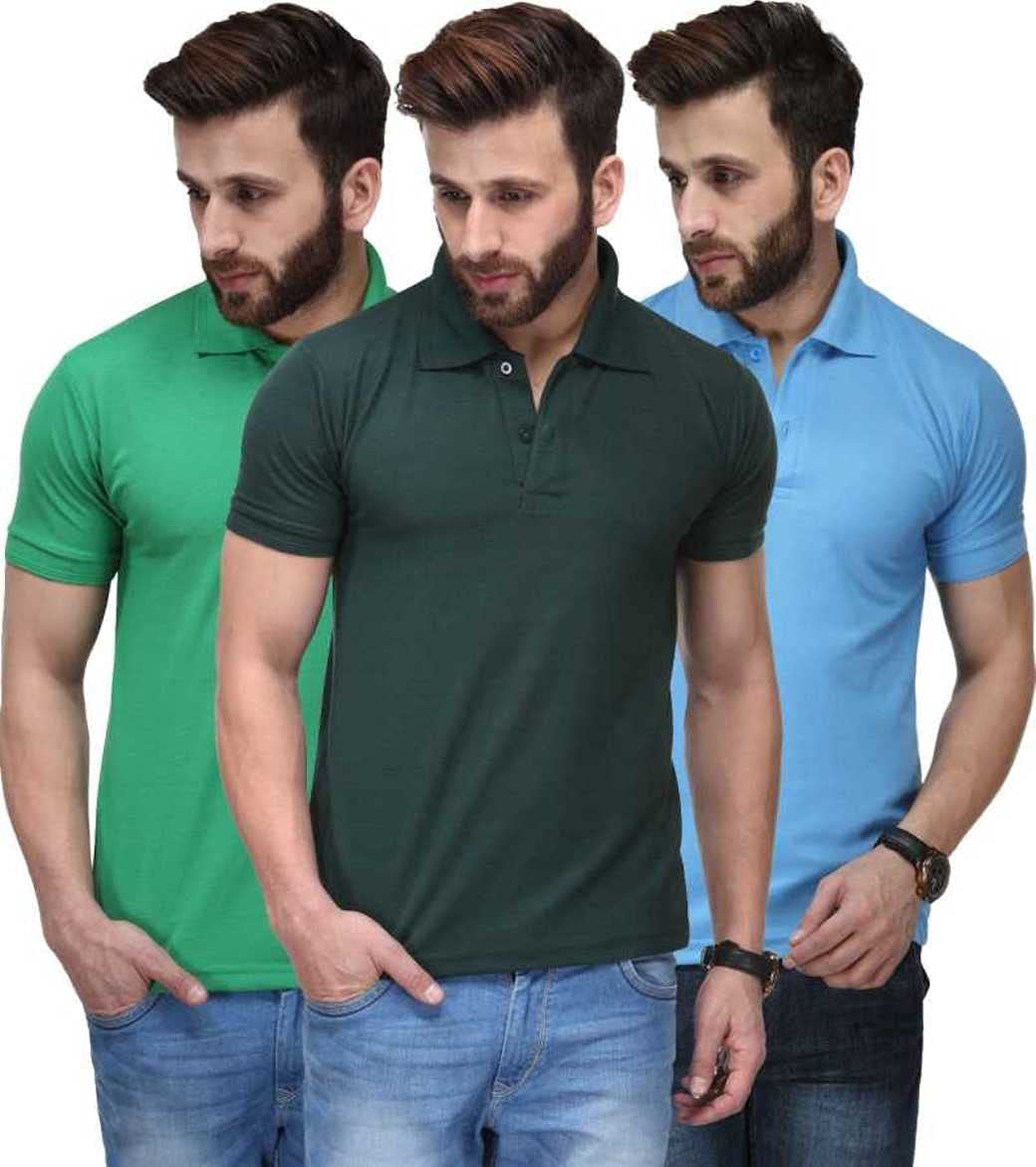 T.N.XRegular Fit Polo T-Shirts for Men Combo (Pack of 3)