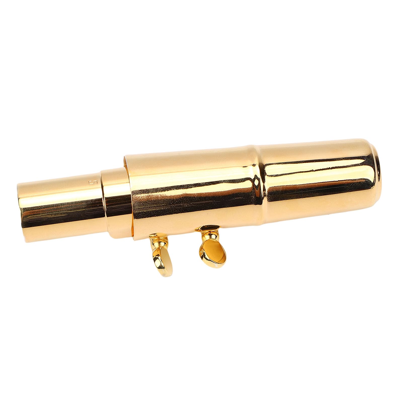 Fockety Bocchino per Sassofono Tenore, Bocchino per Sax in Ottone Sib con Copertura in Metallo e Legatura Set da 3 Pezzi, per Principianti Professionisti Banda Musicale Jazz