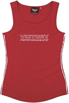 Victory Motorcycle New OEM Womens Sleevless Red Tank Top, Large, 286630806