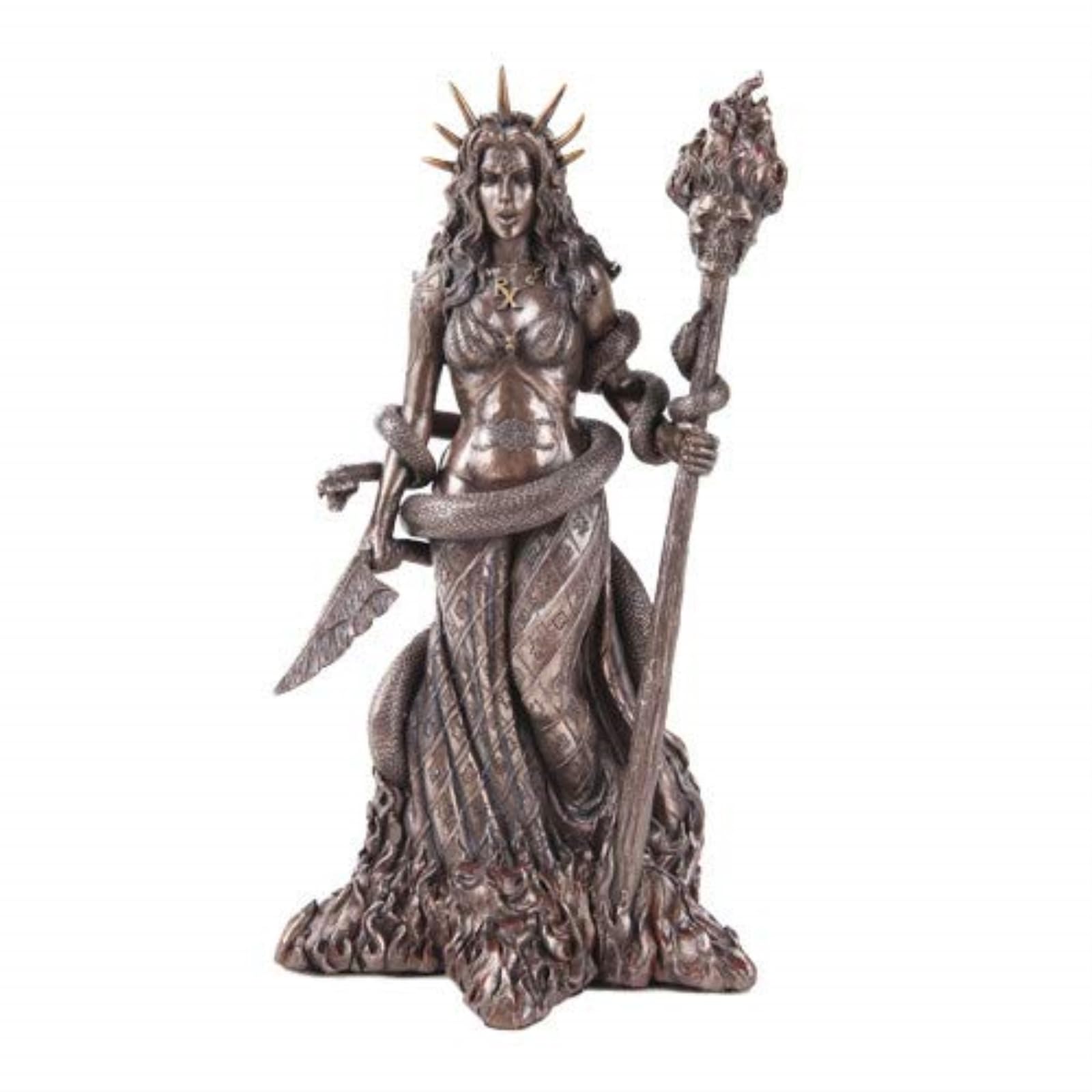 Pacific Giftware Greek Witchcraft Pagan Hecate Statue Bronze Patina