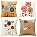 TongXi Cartoon Flowers Pattern Cushion Covers Decorative Throw Pillows For Sofa 18x18 inches Pack of 4