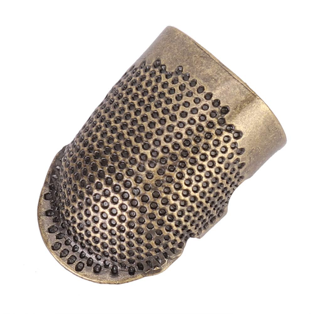 B Portable Vintage Thimble Sewing Quilting DIY Craft Finger Protector M Thimble B Thimble Sewing Finger Thimble Sewing Thimble Finger Thimble Protector Companion Make Finger This (S)