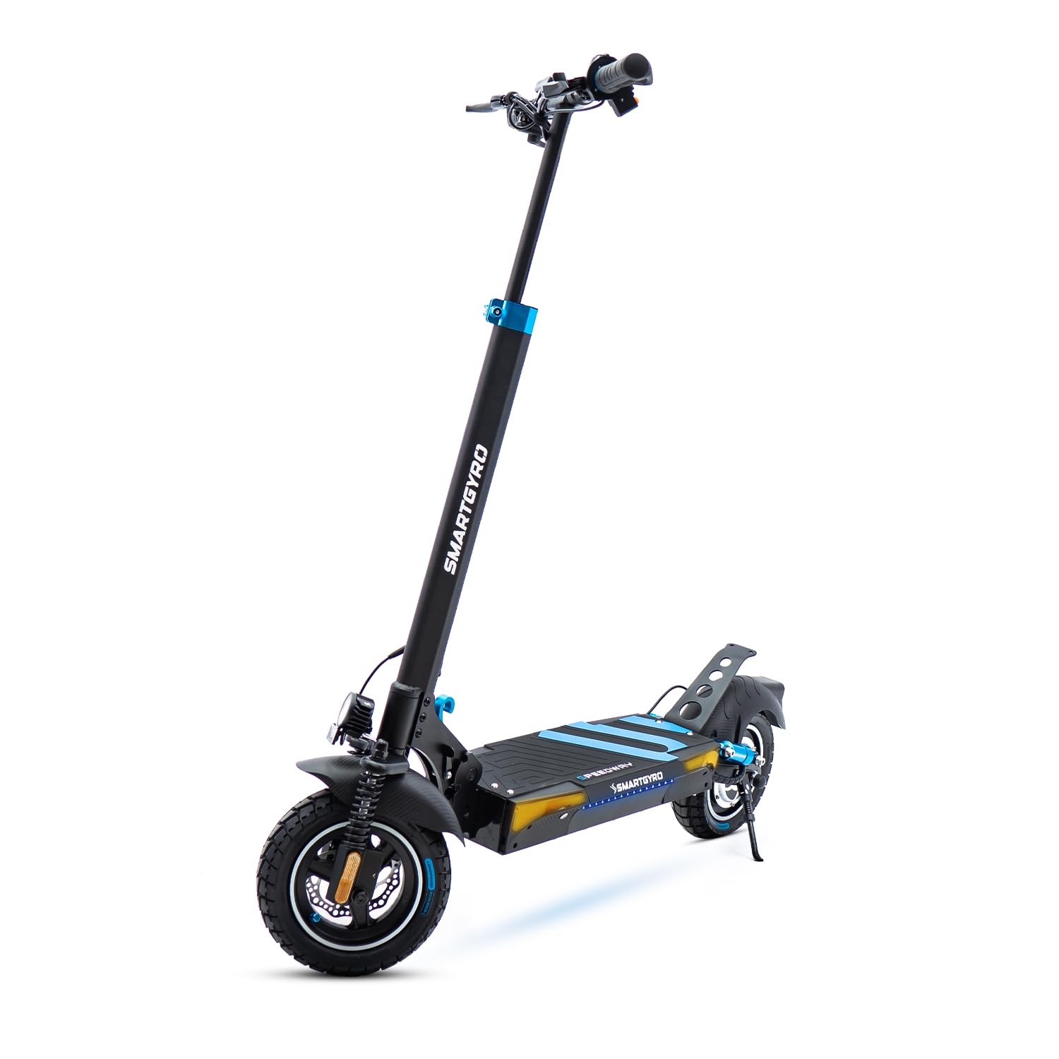 SMARTGYRO, Trottinette Électrique Speedway, avec Suspensions, Triple Freinage, Certificat DGT, 2e Génération, Roues à Double adhérence de 10", 48V, Batterie de 800W et 13Ah, 50km d'Autonomie