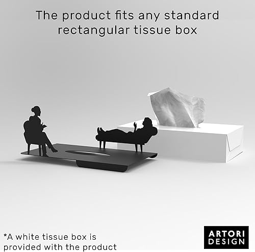 Miniatura 3 de Artori Design Funda rectangular para caja de pañuelos en su tratamiento, regalos de psicóloga, regalos de agradecimiento para mujeres, terapeuta