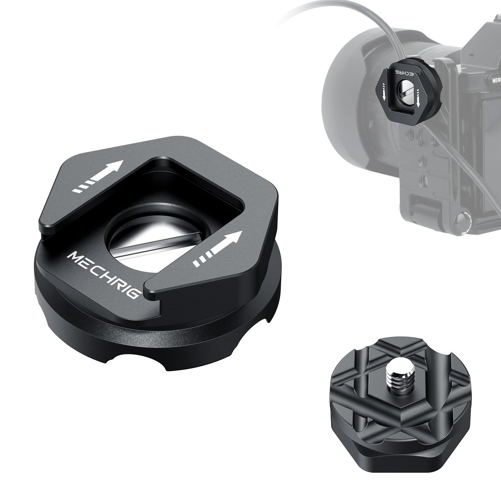 Abrazadera de cable para jaula de cámara con tornillo de 1/4 para cables de micrófono y luces LED 8