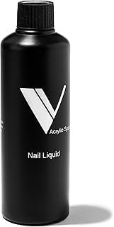 V Beauty Pure Monomer Acrylic Nail Liquid - Long-Lasting Nail Monomer Liquid for Smooth & Glossy Finish - Acrylic Nail Supplies for Nail Technicians, Salon & Manicures & Pedicures - 8 Oz