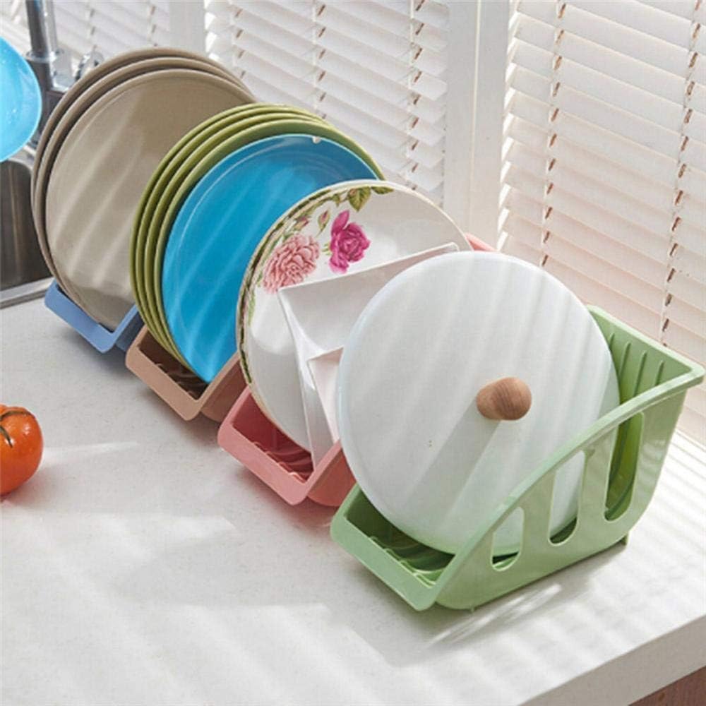 Colander，Colander Strainer，Colander Strainer Basket，Card Slot Bowl Storage Basket Rack Drain Holder Shelf Plastic Home Kitchen Dish Shelf Tools (Color : Pink) (Blue) (Color : Blue)