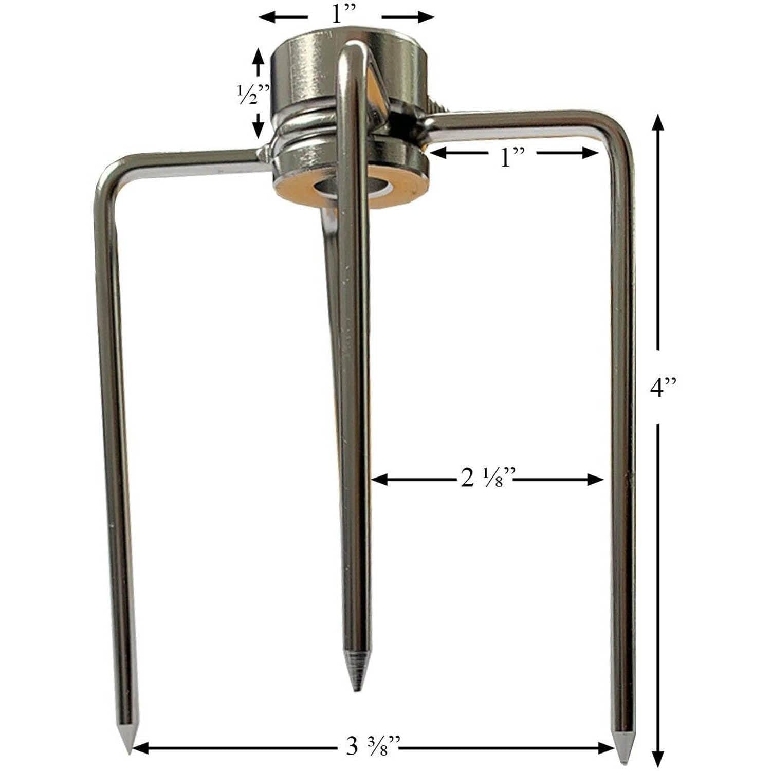Grill Parts For Less Set of 2 Rotisserie Forks. Fits 5/16 Inch Square Spit Rods
