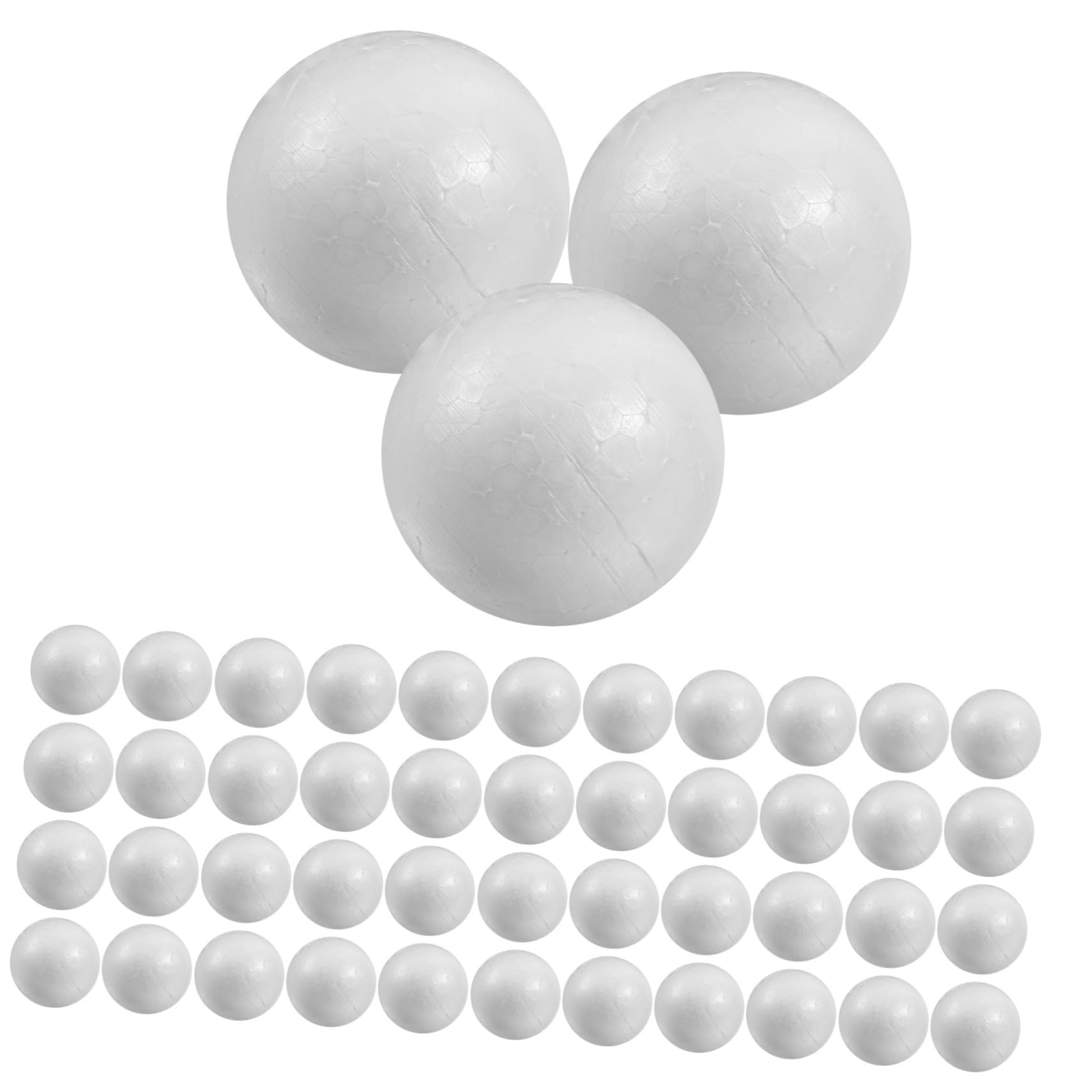 Palline rotonde in schiuma bianca for lavori fai da te