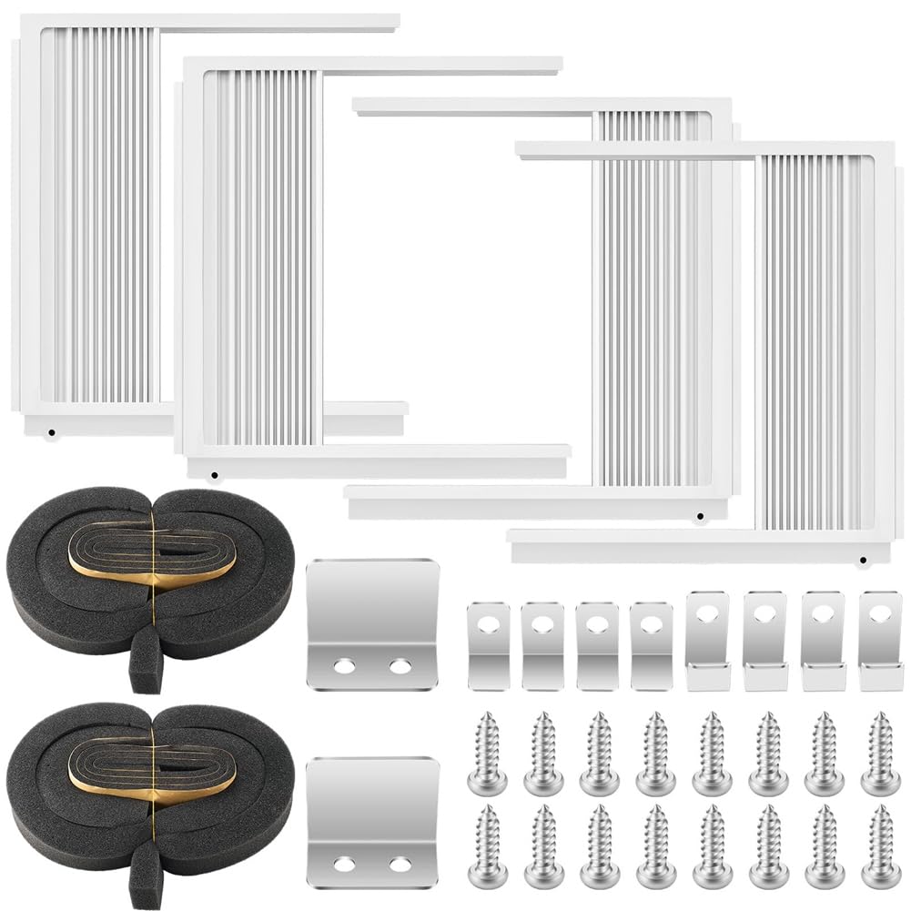 CTRLZS Window AC Side Insulation Panels with Adjustable Frame for 5000 to 20000 BTU Units