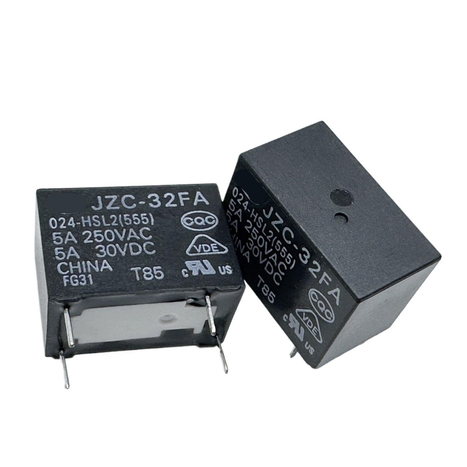 Relais 4 broches JZC-32FA 024-HSL2 commutateur 5A pour circuit imprimé