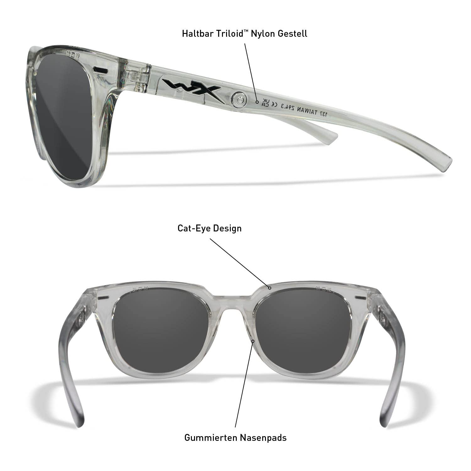 Wiley X | WX Ultra | Sonnenbrille Damen | Polarisiert | 100% UVA/UVB-Schutz | Outdoor-Aktivitäten Fahrradbrille Wandern Sport