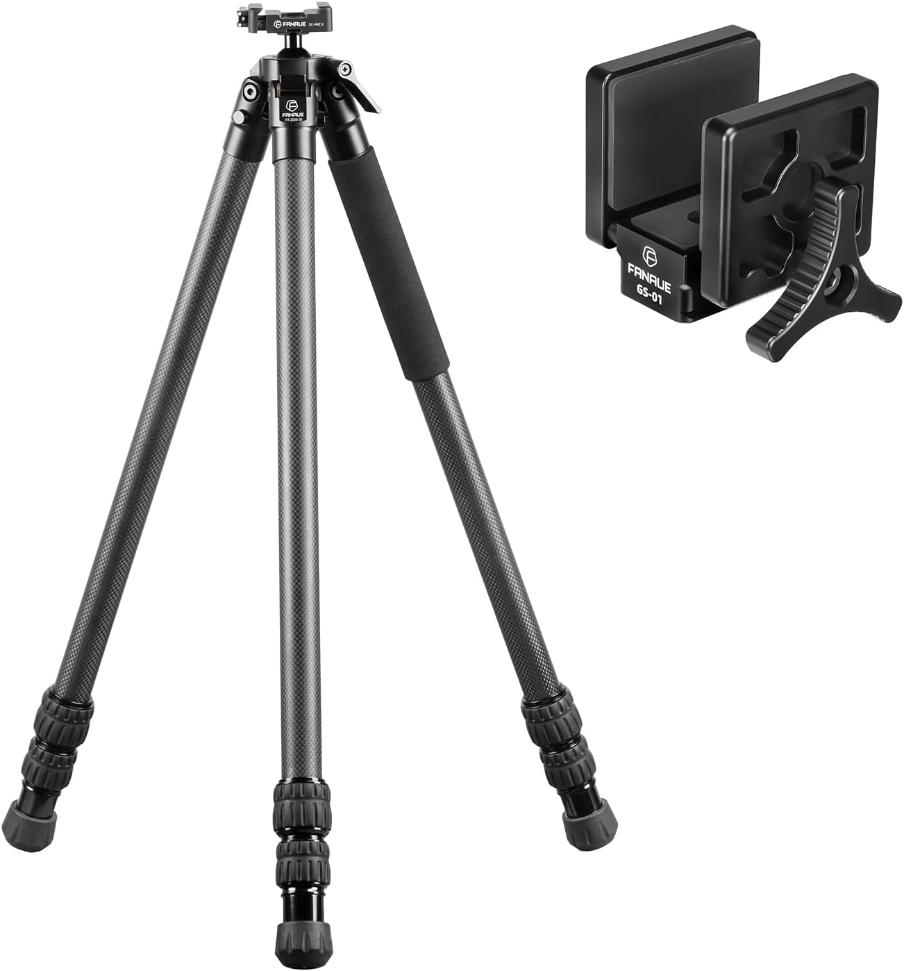 FANAUE Carbon Fiber Tripod and Arca Swiss Rifle Saddle Mount