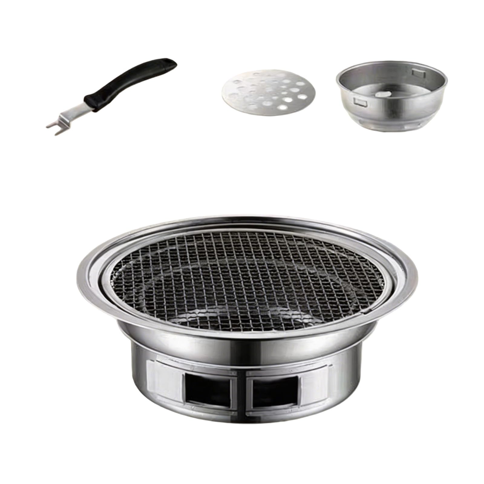 Cazstyk Multicolor Barbecue Grill With Fast Heating Bbq Picnics Table Round Grill For Backyard Barbecues Portable Barbecue