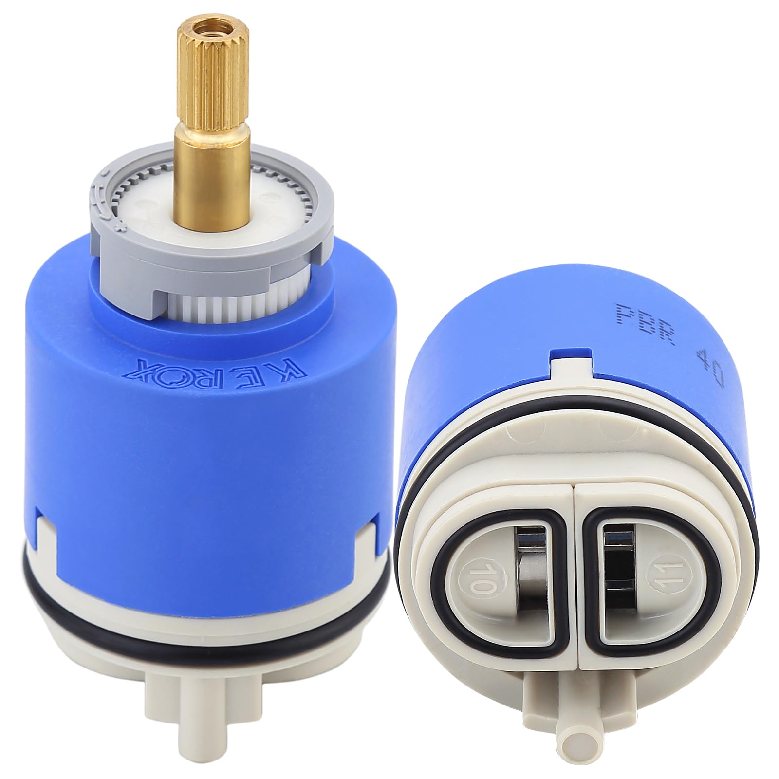 Kerox PBR 40 Faucet Cartridge, Replacement Cartridge Compatible with La Torre, Cascade & Nobili, Single Lever Shower Tub Repair, Tub Faucet Cartridges, Kitchen & Bathroom Faucet Cartridge Replacement