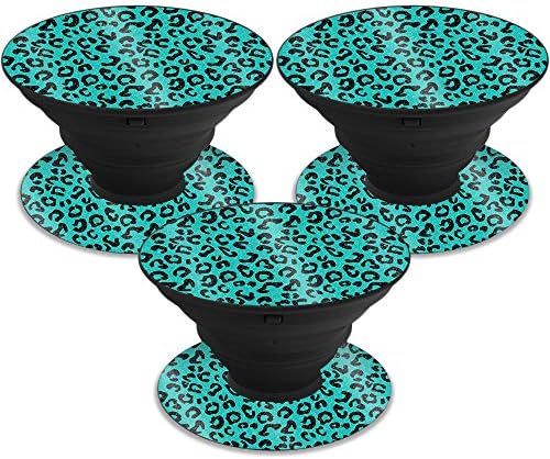 MightySkins Glossy Glitter Skin for PopSocket - Teal Leopard | Protective, Durable High-Gloss Glitter Finish | Easy to Apply, Remove, and Change Styles | Made in The USA image 5