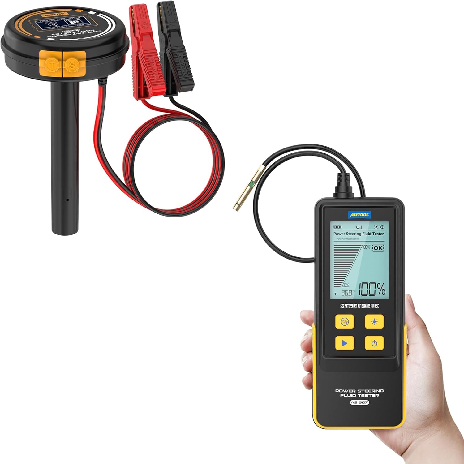 AUTOOL AS507 Power Steering Fluid Tester & AS509 Coolant Boiling Point Tester