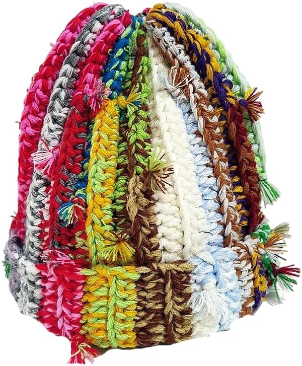 Tweed Cat Beanie Knit Vintage Stripped Beanies Y2k Hat Streetwear 2000s Emo Grunge Aesthetic Crochet Hats