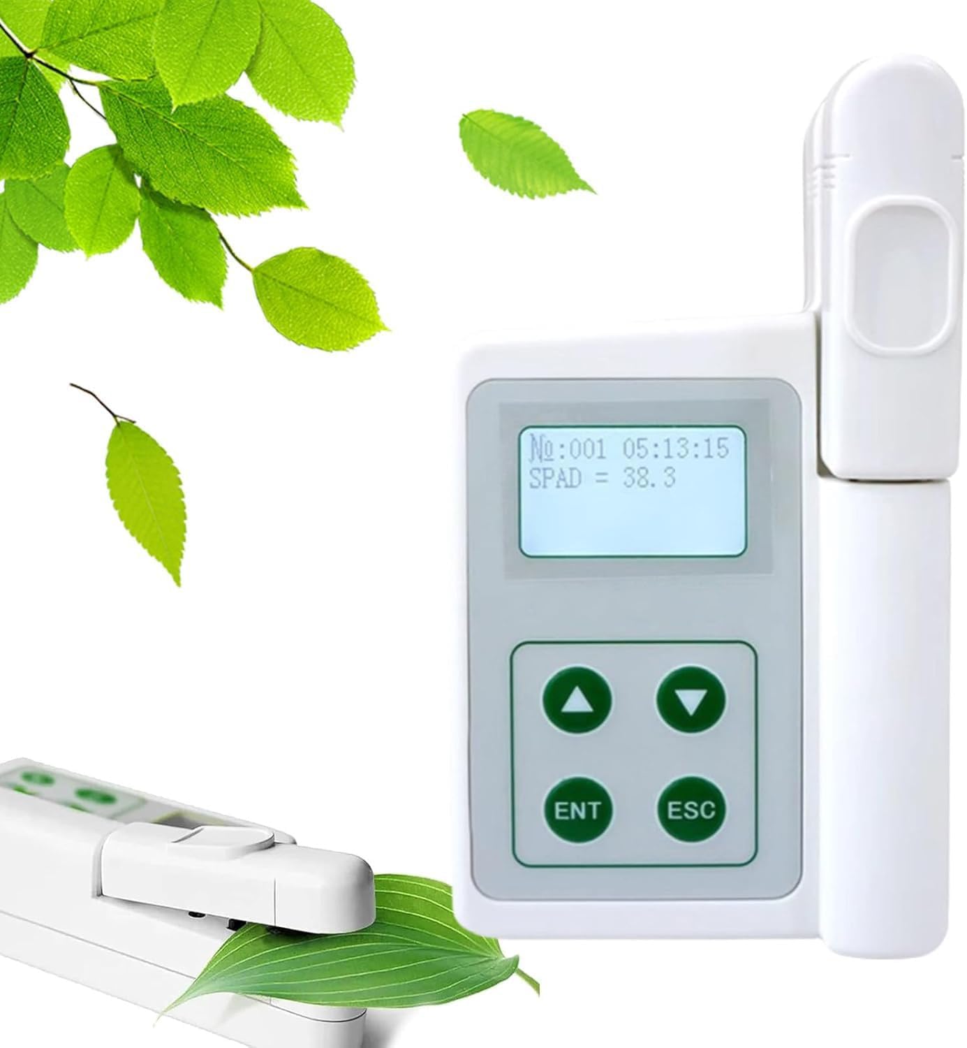 Handheld Chlorophyll Meter, Portable Digital Chlorophyll Analyzer, Chlorophyll Meter for Testing Plant Chlorophyll, 2000mAh Lithium Battery, With USB Data Export, Measuring Chlorophyll Content B