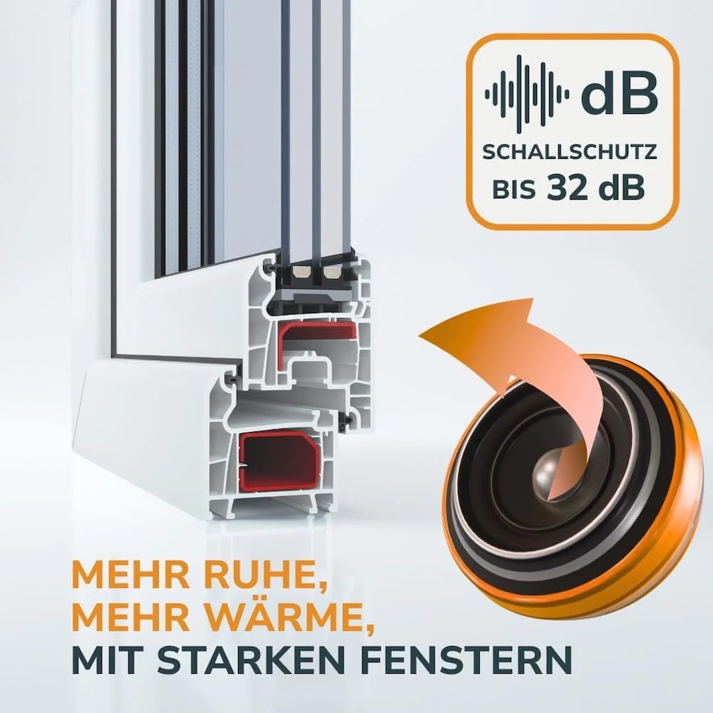 Kellerfenster - Kunststoff - Fenster - innen weiß/außen weiß - BxH: 50 x 40 cm - 500 x 400 mm - DIN Links - 2 fach Verglasung - 60 mm Profil