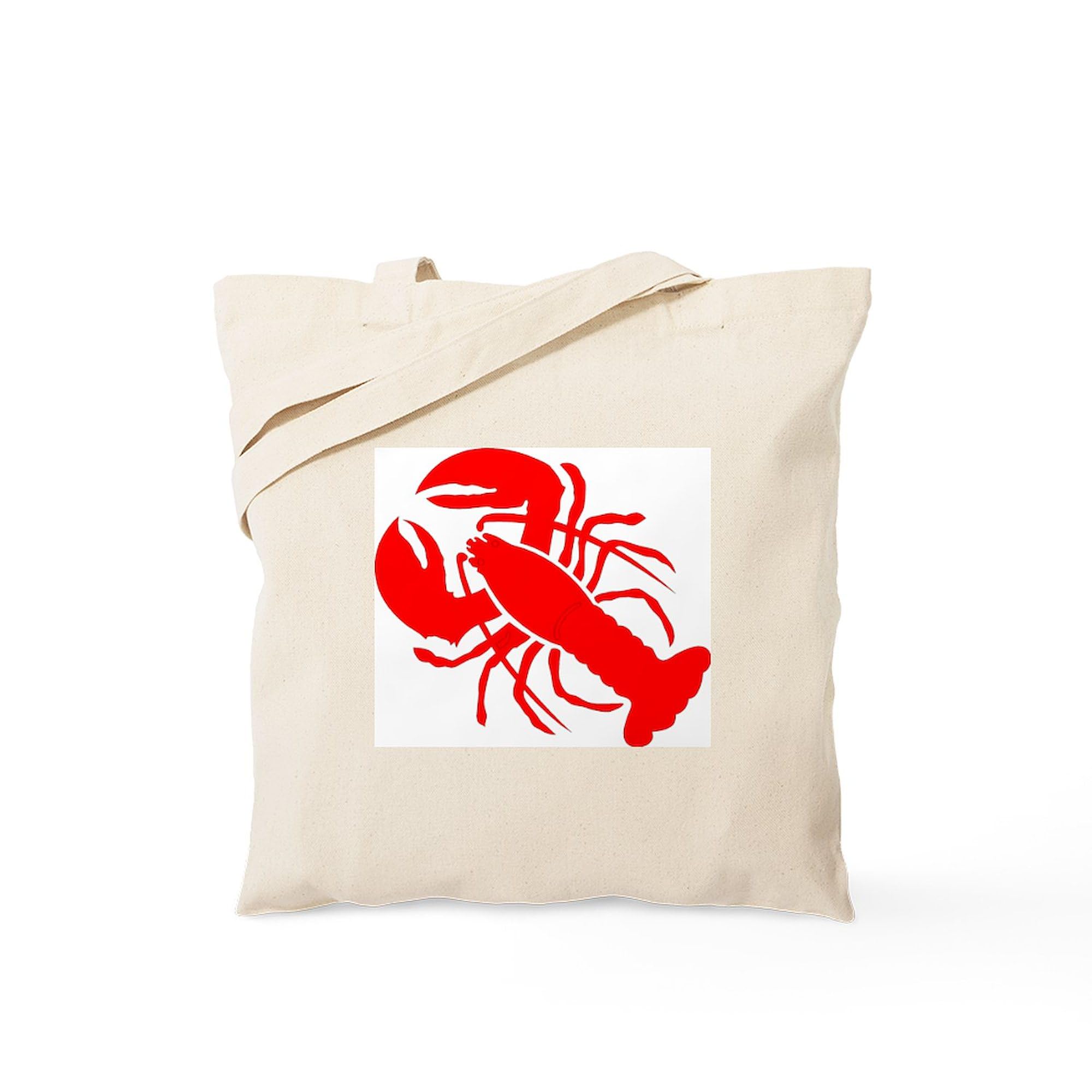 CafePress Lobster Tote Bag Natural Canvas Tote Bag, Reusable Shopping Bag