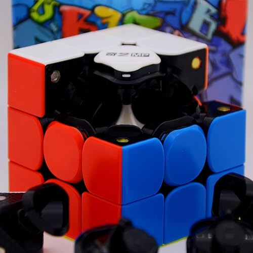 Miniatura 7 de Bukefuno QY MP - Rompecabezas magnético de velocidad 3x3, cubo sin calcomanías QY MP 3x3 x 3 M Speed Cube (versión 2021)