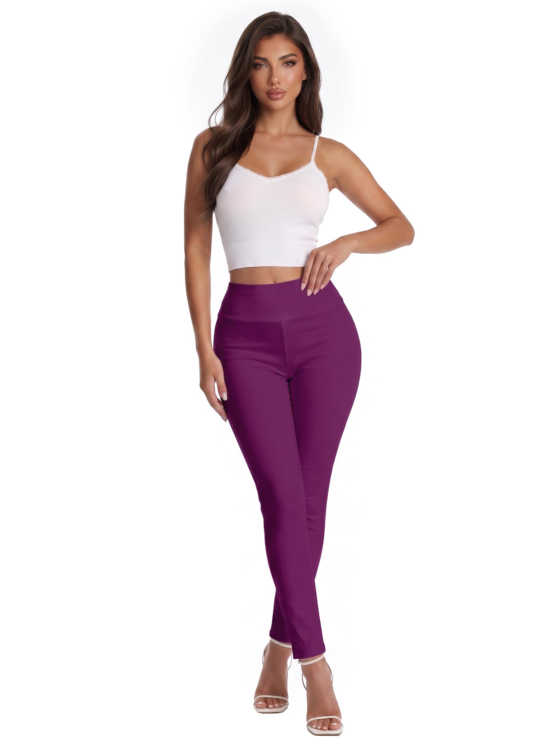 Hybrid &amp; Company Super Comfy Stretch with Full Elastic Waist Pull On Millennium Twill Pant