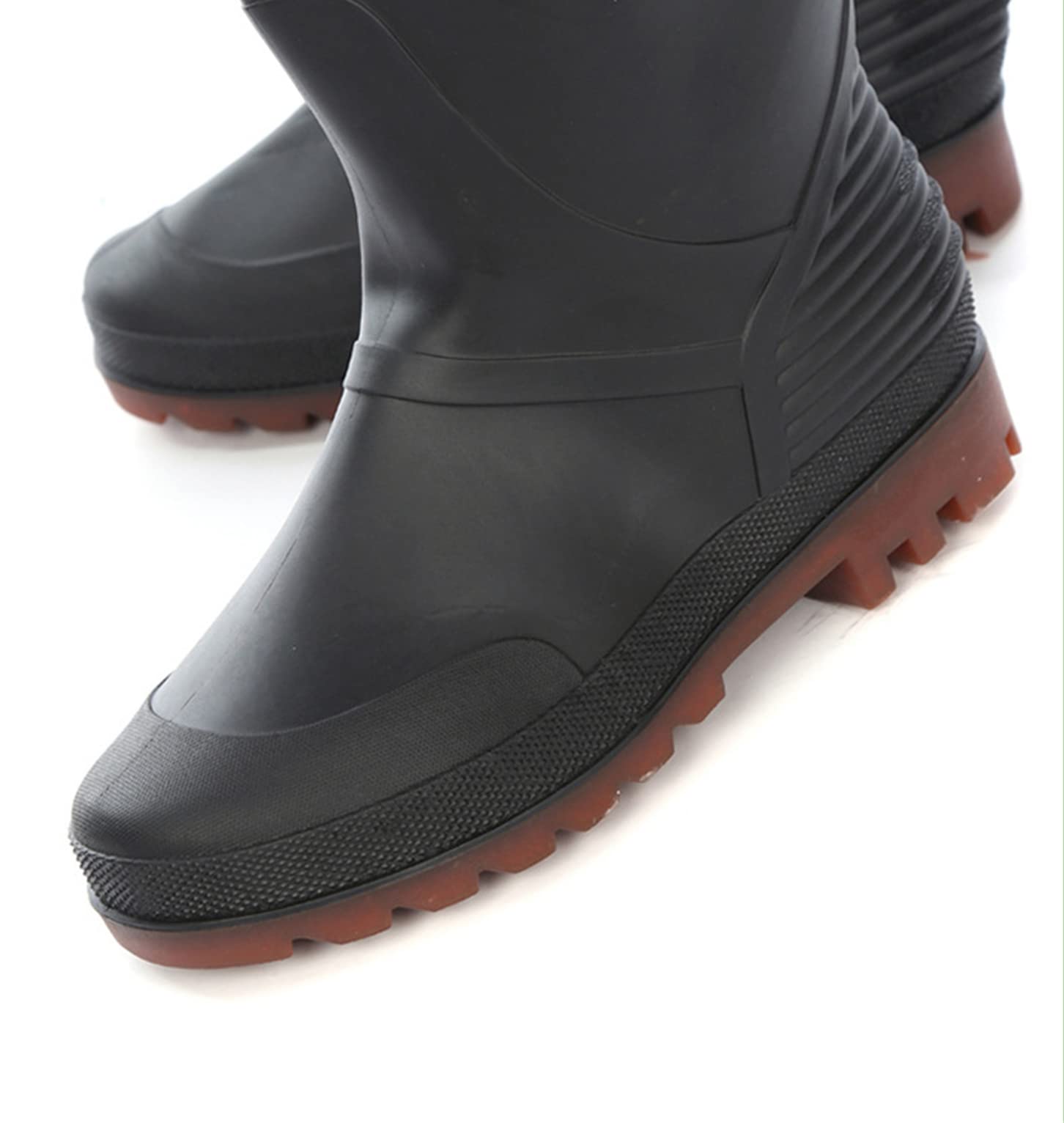 Pantalones De Pesca Impermeables De Punto para Hombre, Zapatos De Agua hasta La Rodilla, Pantalones De Pierna De PVC, Botas De Pesca Antideslizantes para Exteriores, Botas De Pesca