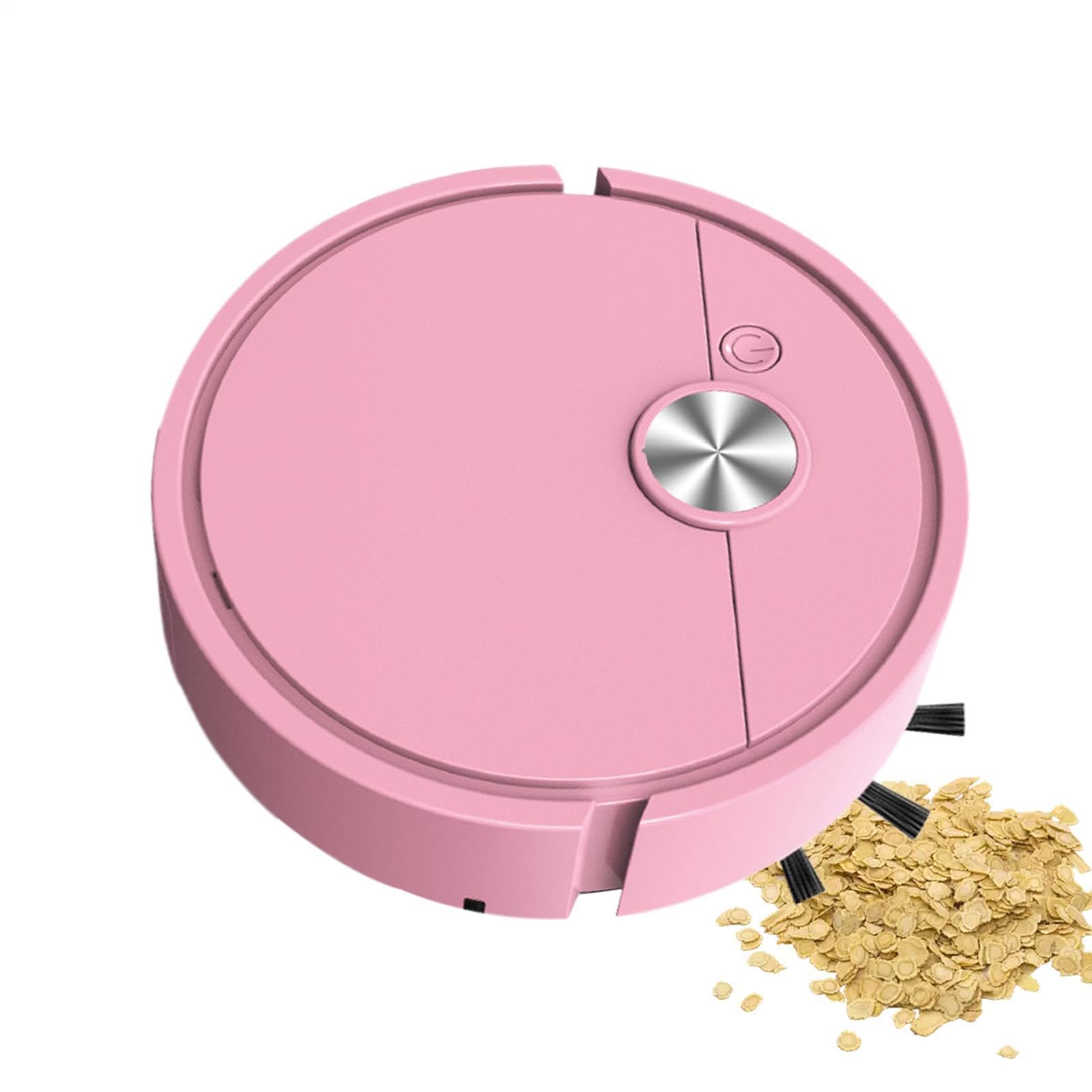 Mini Robot Vacuum Cleaner for Car, 3-1 Rechargeable Automatic Avoidance Smart Sweeping Robot,Self-Charging, Collision Protection,Multifunctional Cleaner Machine with Wet Dusterping for Hard Floors