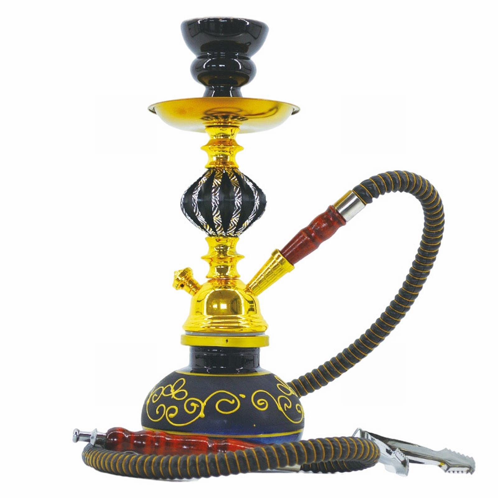 Copa De Cristal Moderna De Lujo 1 Manguera Shisha Combo Conjunto De La Copa De La Cachimba Portátil Fácil De Desmontar Y Limpiar Con Súper Durabilidad C