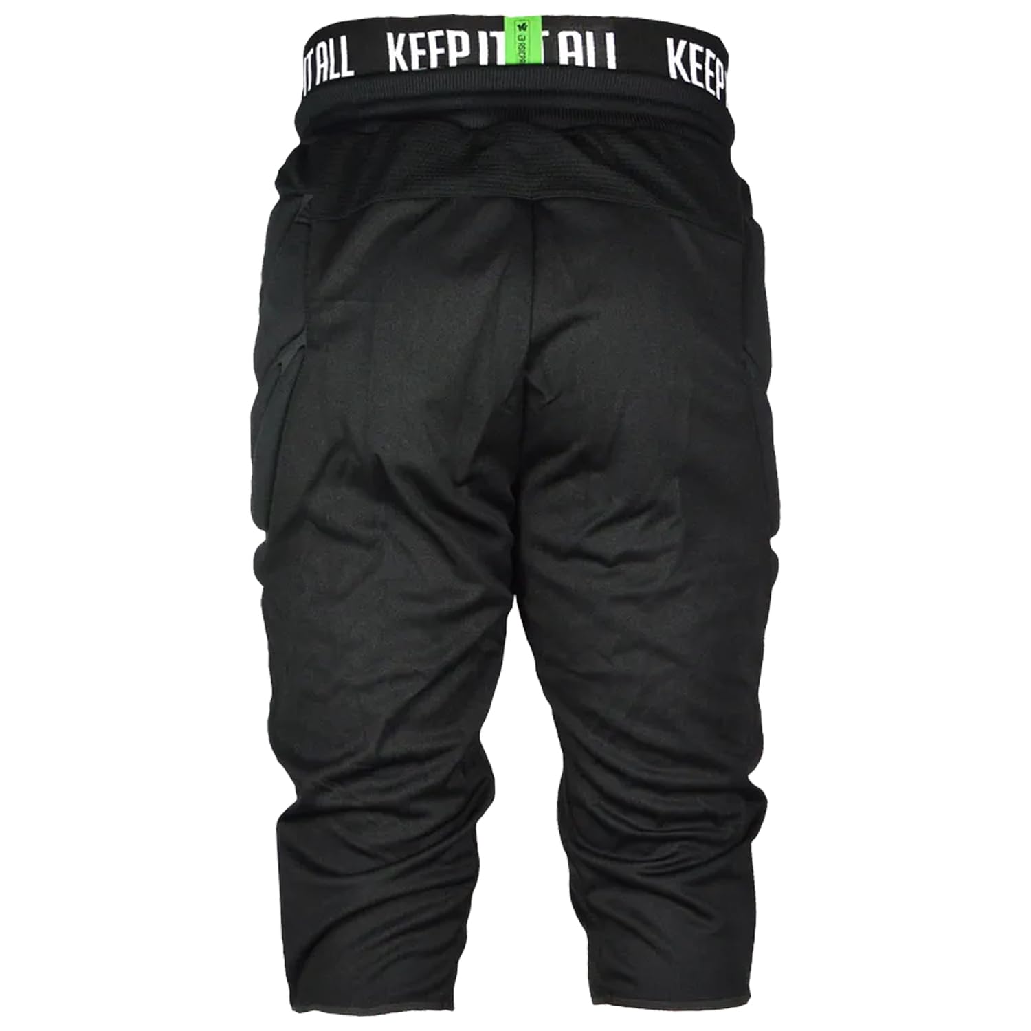 KEEPERsport - gepolsterte Profi Torwarthose 3/4 für Erwachsene und Kinder - Torwartkleidung für Training und Spiel - Größe 128-XXL - Farbe schwarz