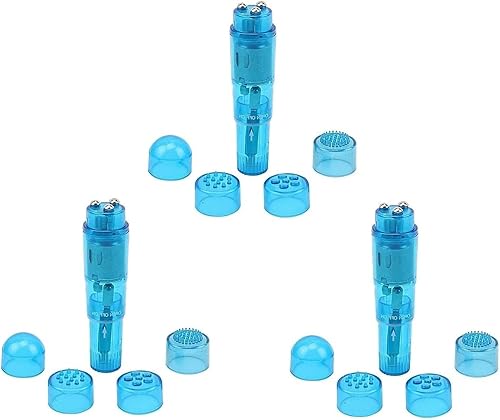 Mini herramienta portátil de masaje vibratorio para el cuerpo, 4 cabezas, masajeador de bolsillo, juguete para mujeres, cuello, hombro, cara,