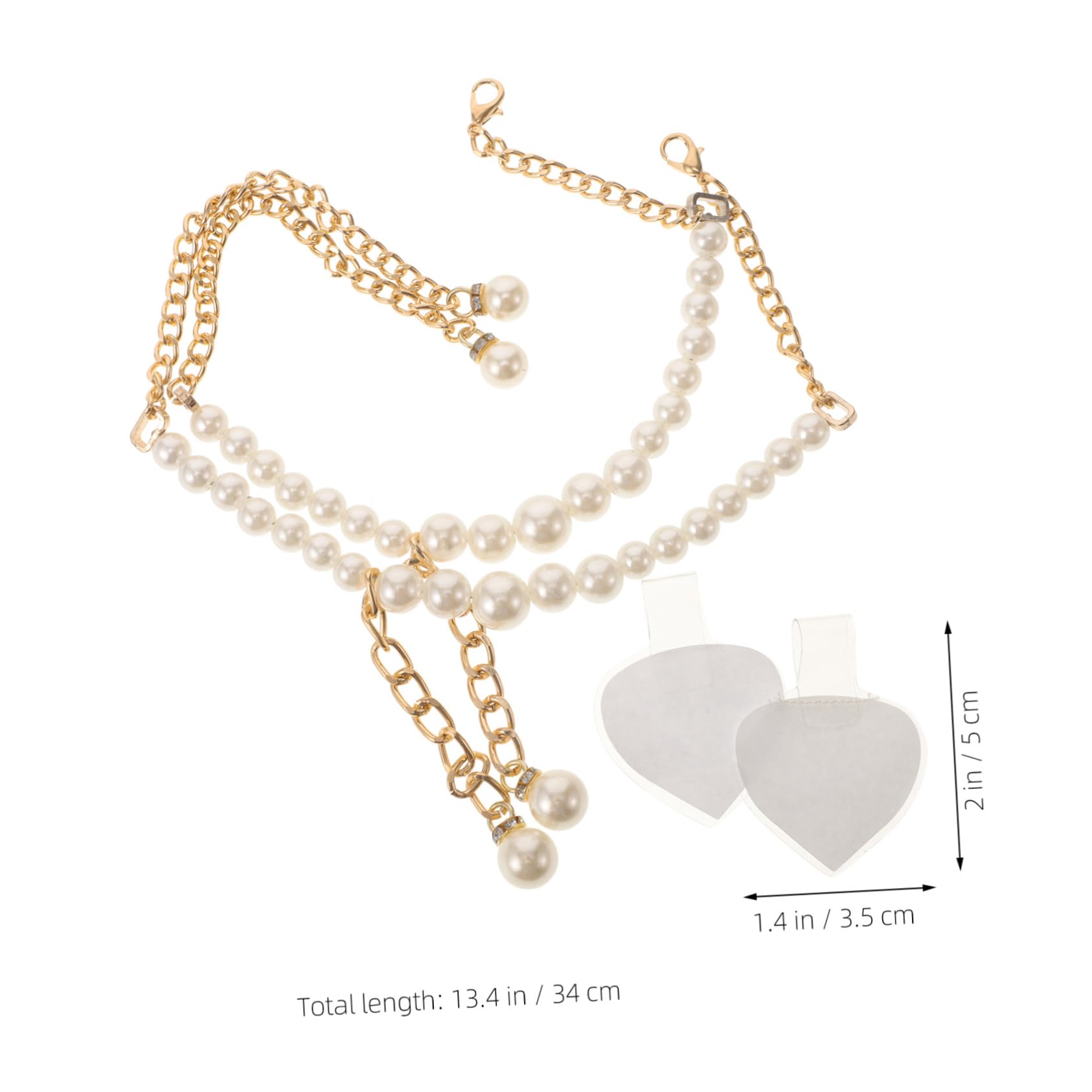 TOVINANNA Shoe Lace Accessories High Heels Shoe Belt Pearl Straps for Quick Installation Elegant Pearl Band for Women