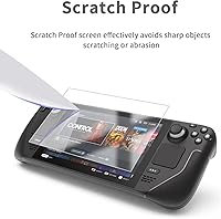 Vista 5 de GIGIKISS Paquete de 2 Protector de pantalla compatible con cubierta de transmisión, luz antirreflejos, HD, transparente, protector de pantalla