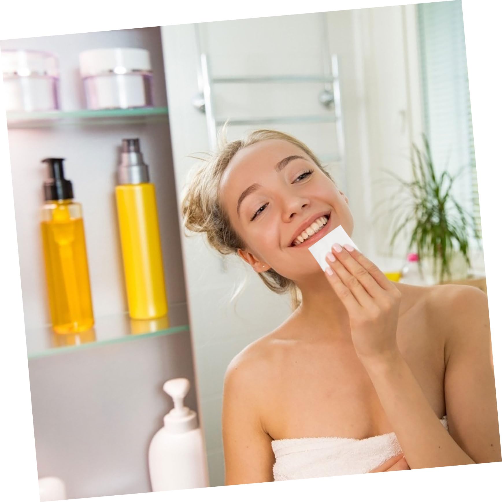 FRCOLOR Reusable Makeup Remover Pads 200 Lint Cotton Rounds for Face Gentle Facial Cleansing Pads for Daily Skincare