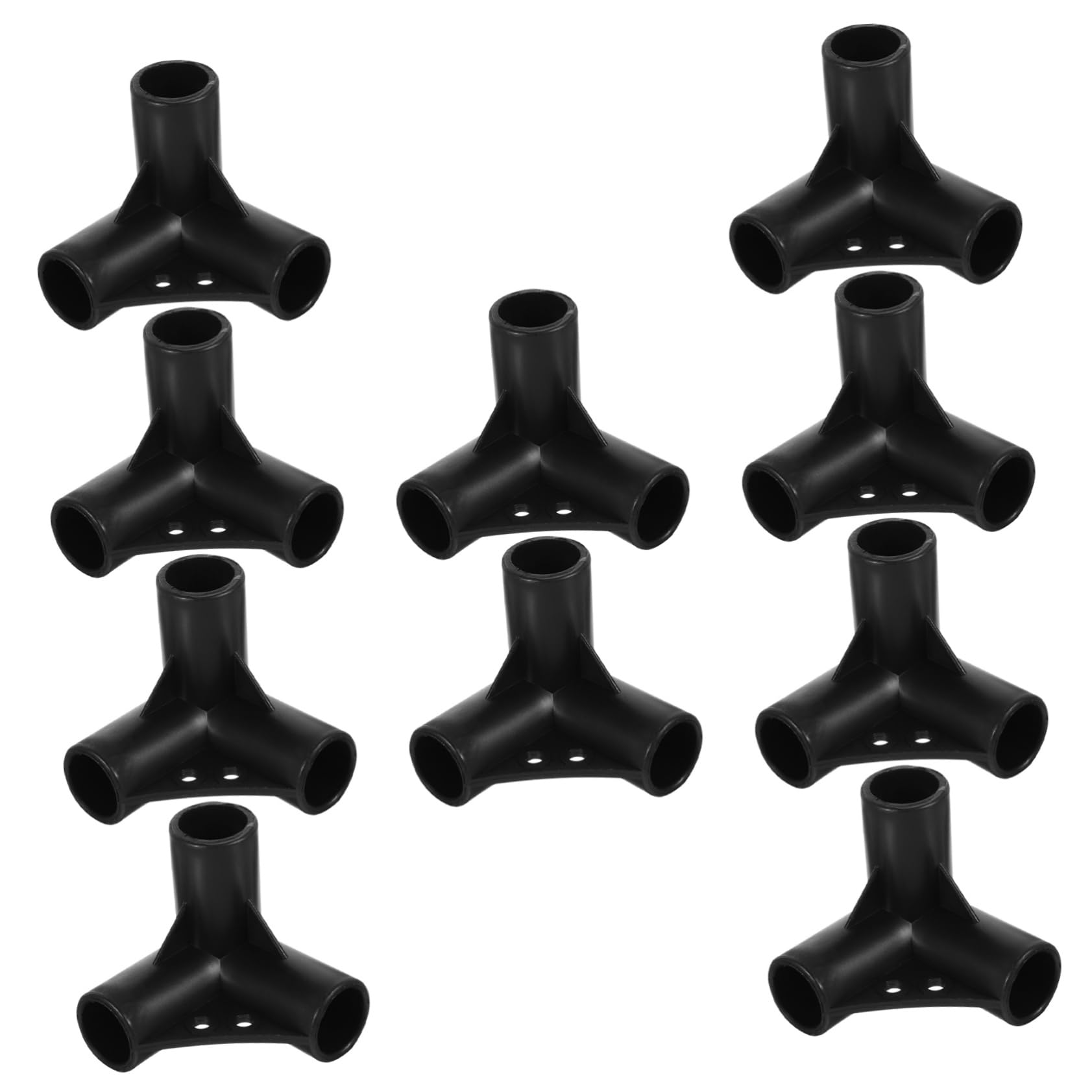 Cabilock Connettori in Plastica da Giardino 20mm 10 Pezzi Supporto e Pergolati Resistente in Pp Nero per Strutture Esterne
