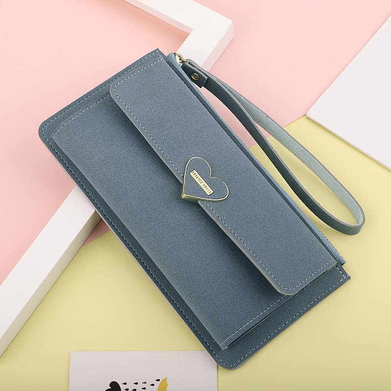 ダークブルー　韓国　レディース　財布　サイフ　多機能　長財布　大容量牛革　紺 Amazon.co.jp: レディース長財布韓国版ファッション多機能三つ折り