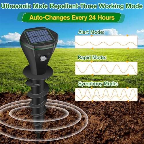 Hianifri Ultrasonic Mole Repellent Outdoor thumb #3