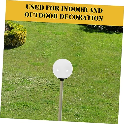 Image of Angoily 6 Inch White Acrylic Replacement Globe Round Lamp Shade Covers for Ceiling Wall Fixtures Lamp Posts Streetlight 85mm